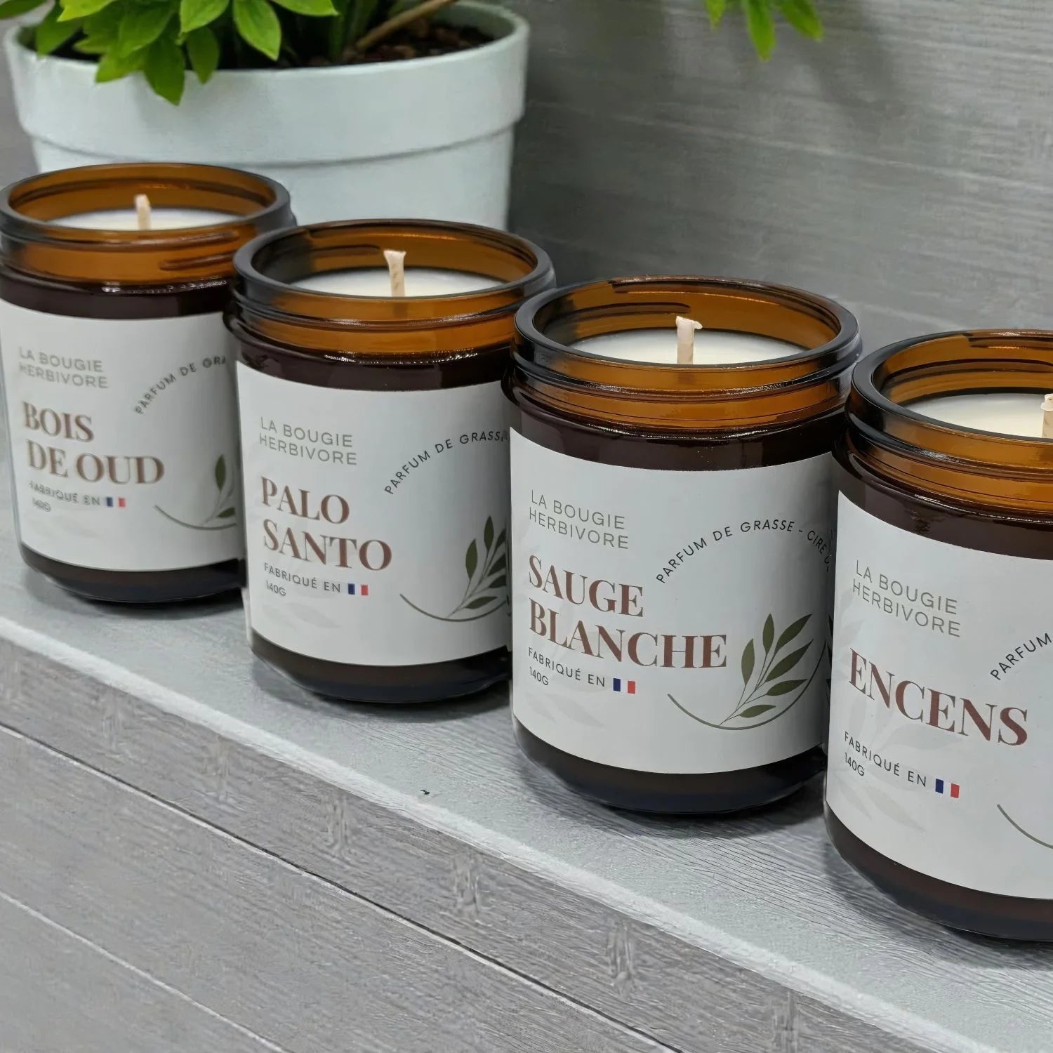 Pack 4 Bougies Purification | Palo Santo Sauge Encens