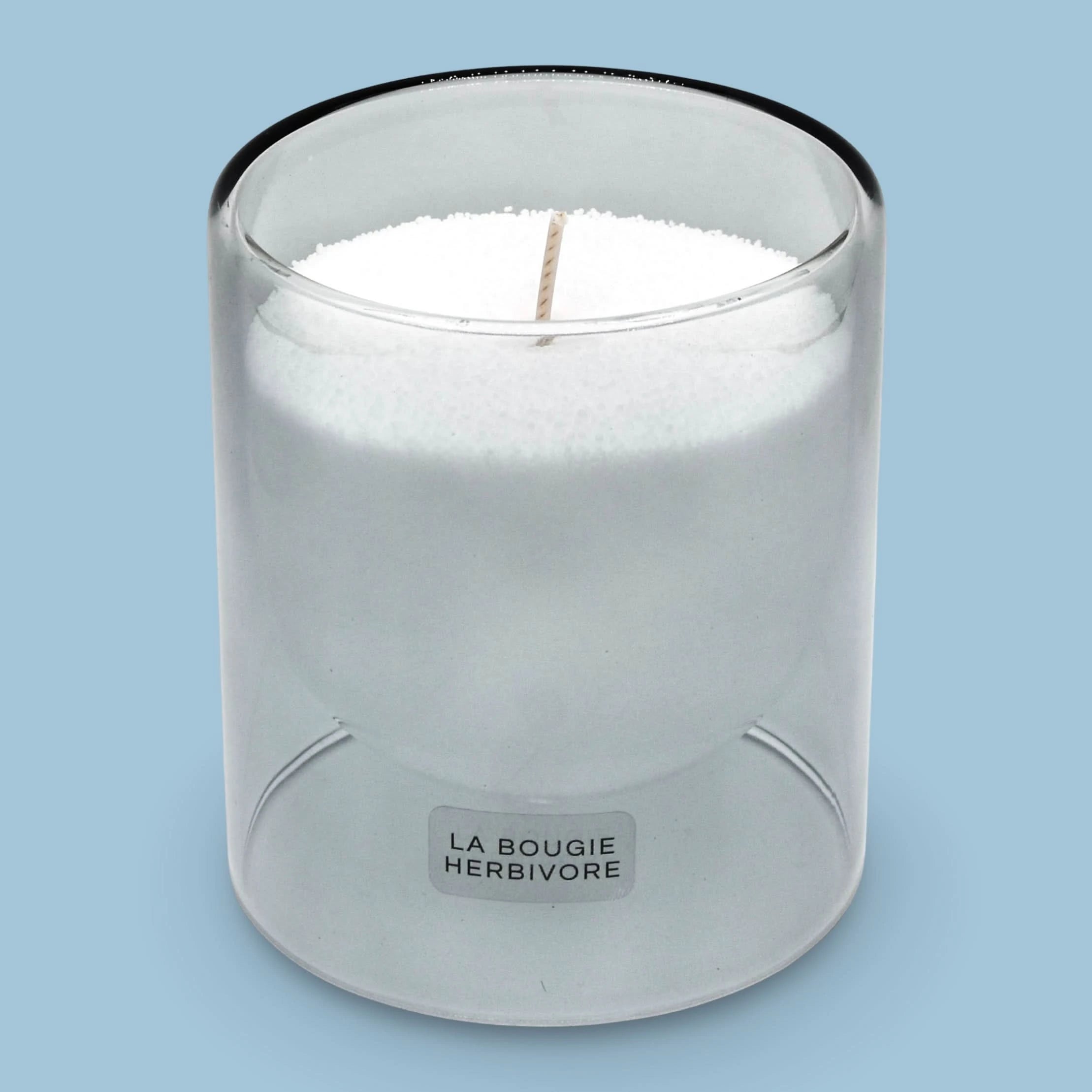 Pack Contenant à Bougie Goutte d'Eau "Gris" + Recharge Bougie en Perles de Cire Végétale - 400g avec Mèches – Image 2