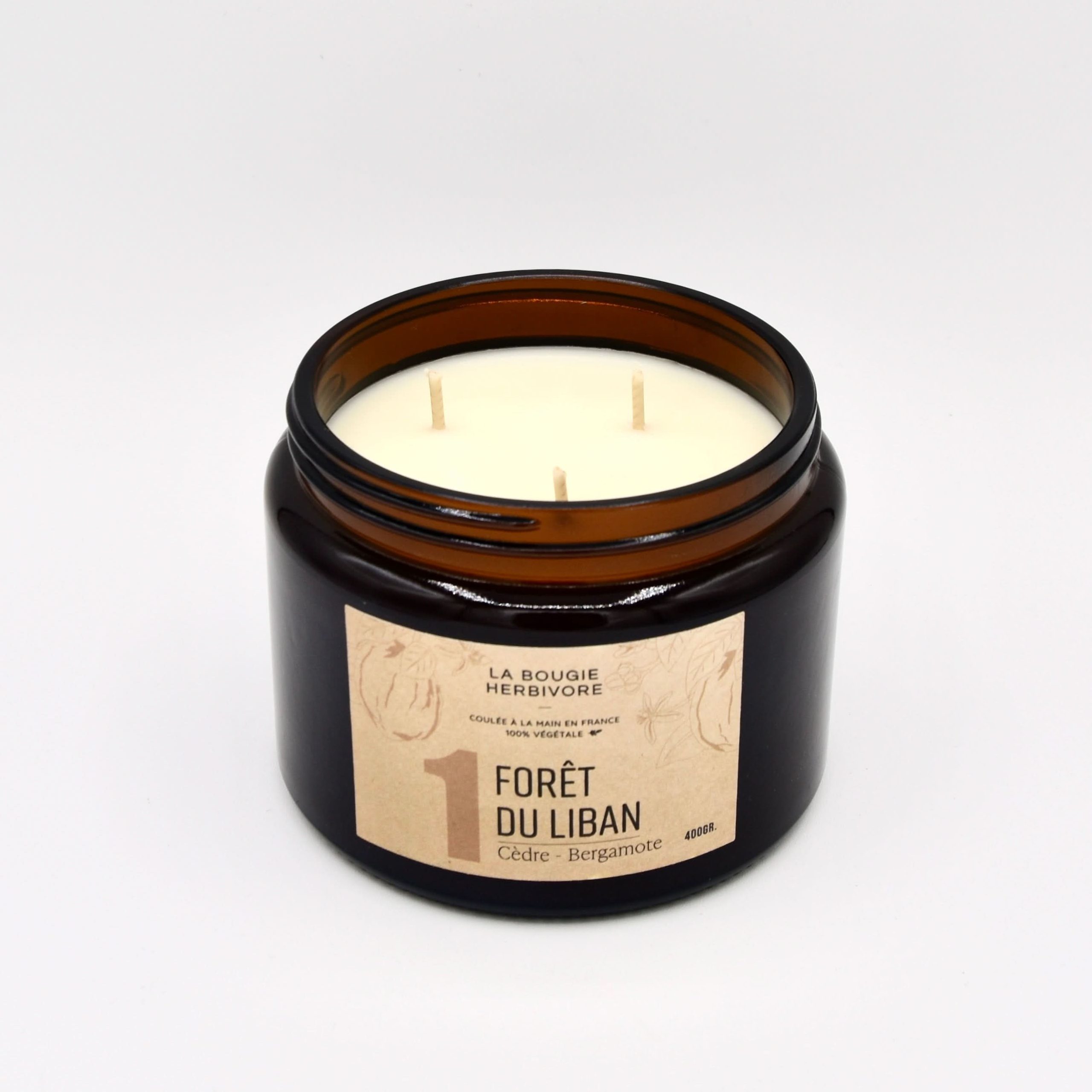 Bougies Parfumées Signature 400g – Choisissez parmi 12 parfums d’exception | La Bougie Herbivore