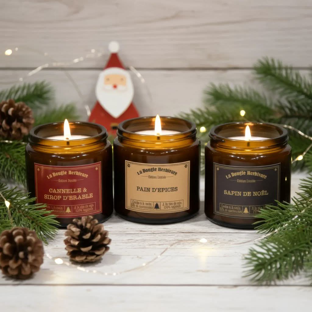 PACK DE NOËL - 3 bougies parfumées Senteur de Noël