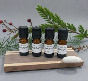 Bougie perlée purification naturelle – Kit Palo Santo & Sauge Blanche